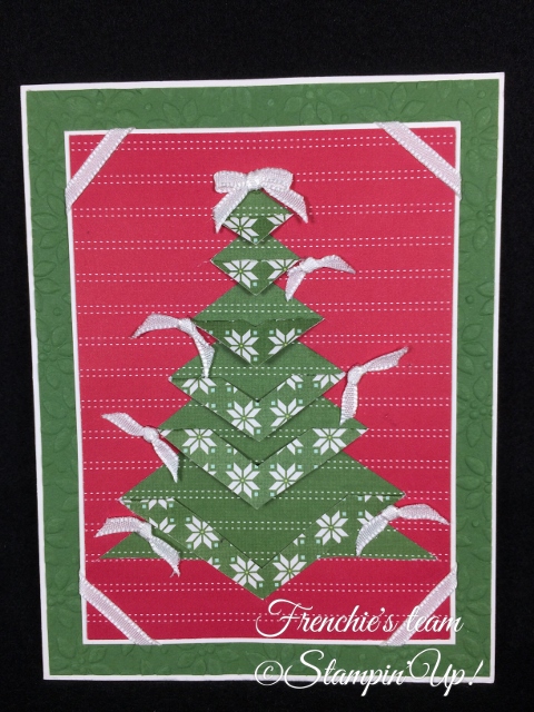Quilted Christmas Designer paper, Stampin'Up!, Frenchie' Team