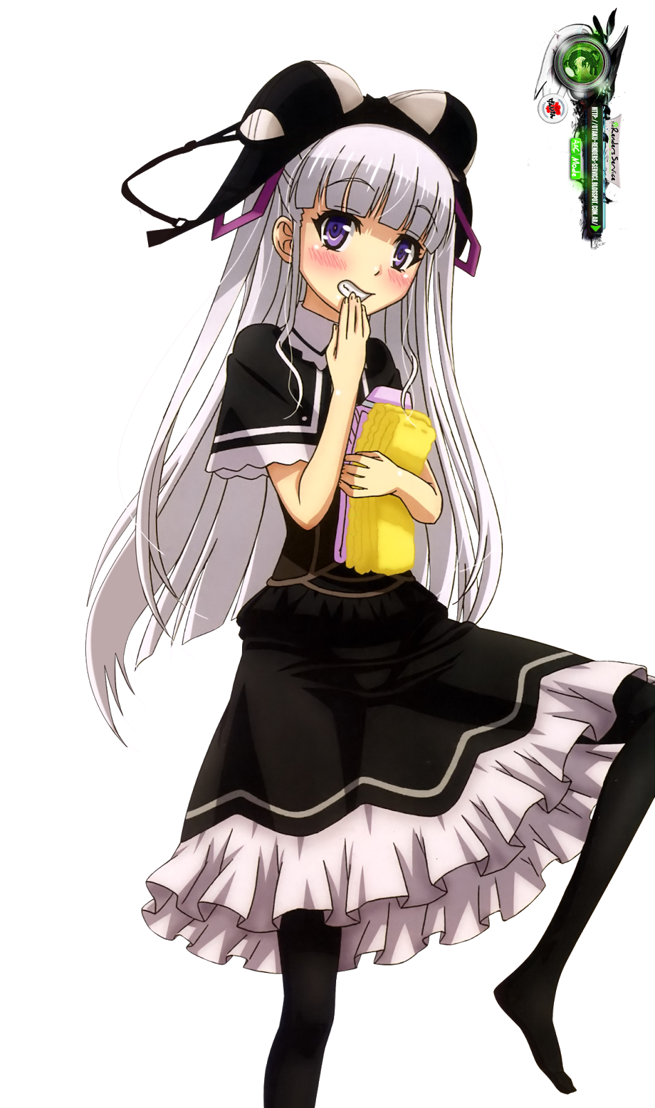 Shinmai Maou no Testament:Naruse Maria Hyper Sexy Joke Pantsu Render
