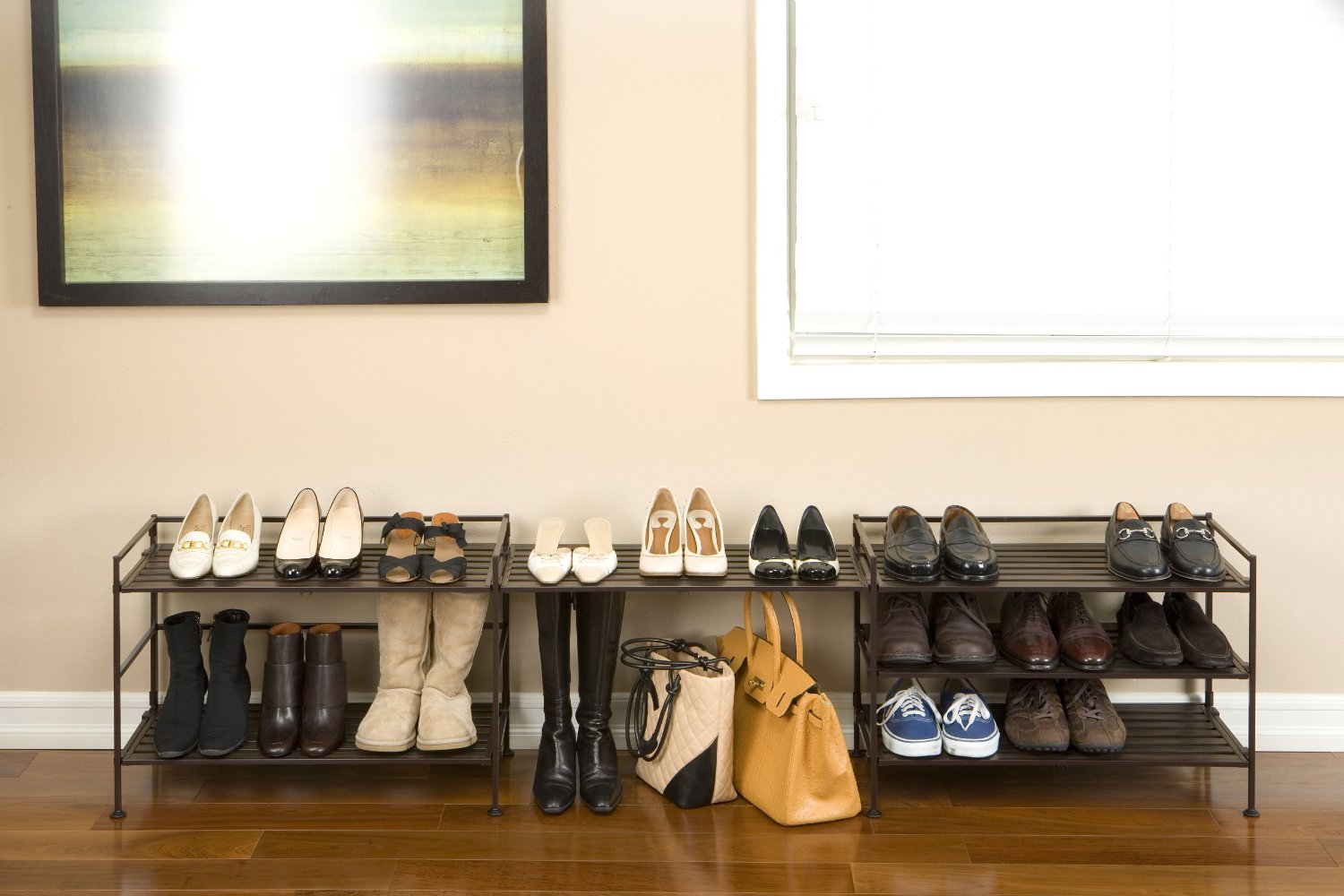 Gary's New Stuff Seville Classics Resin Wood Composite Utility Shoe Rack