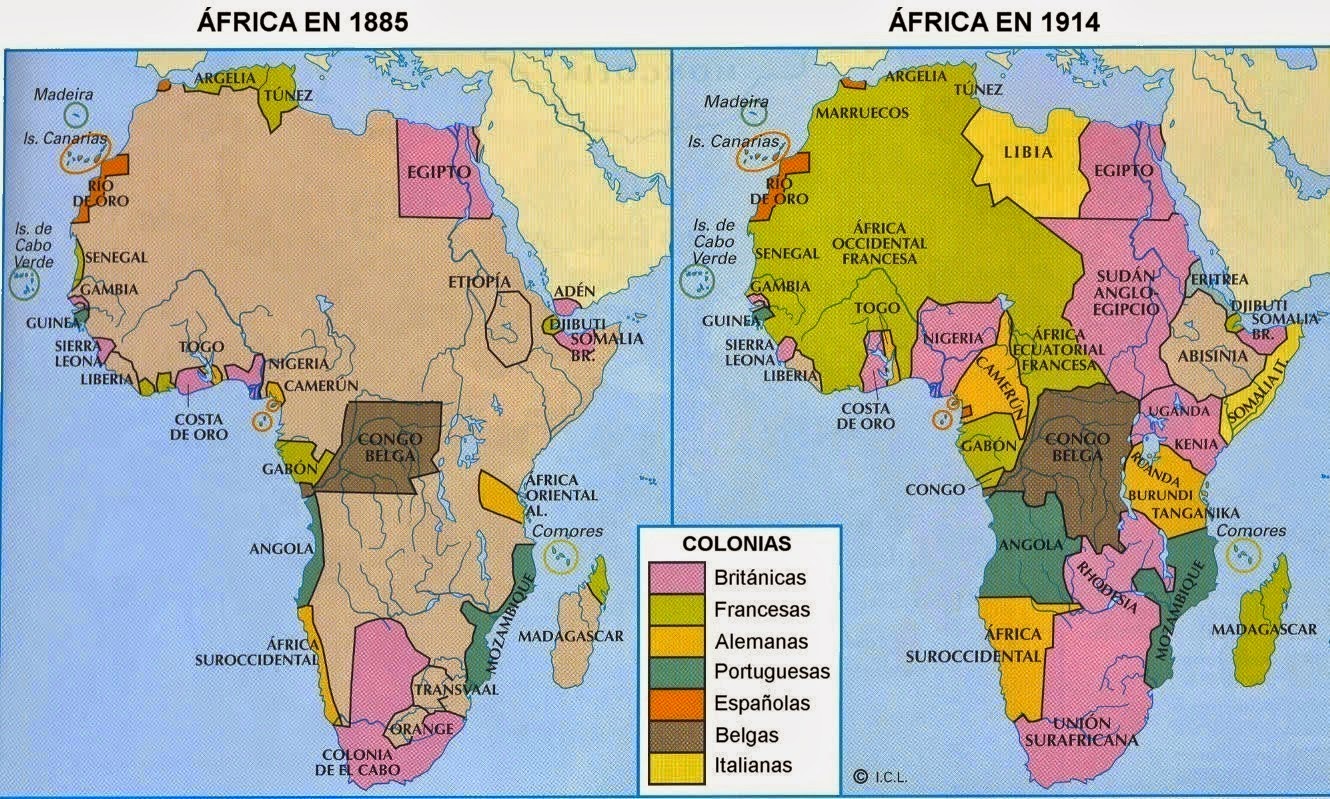 Comienzos del Imperialismo moderno y expansión del colonialismo en el mundo. Ciencias Sociales