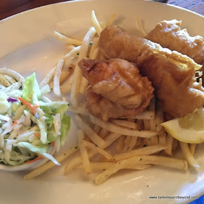 halibut fish & chips at Up & Under Pub and Grill in Pt. Richmond, California