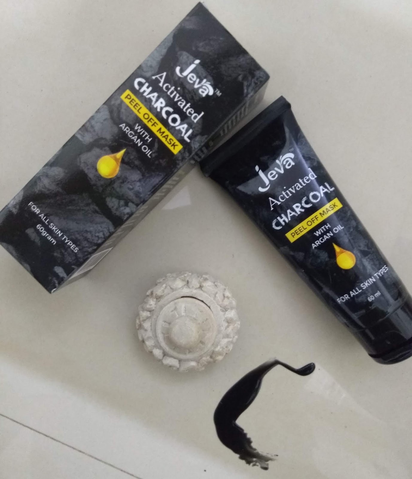 Jeva Activated Charcoal Peel Off Mask With Argan Oil