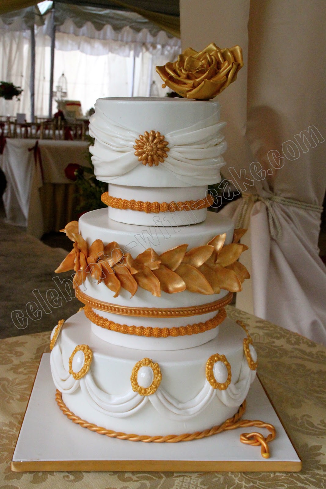 Celebrate with Cake! Grecian Wedding Cake