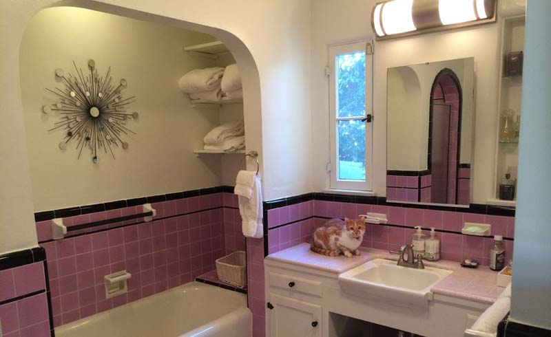 Bathroom before and after