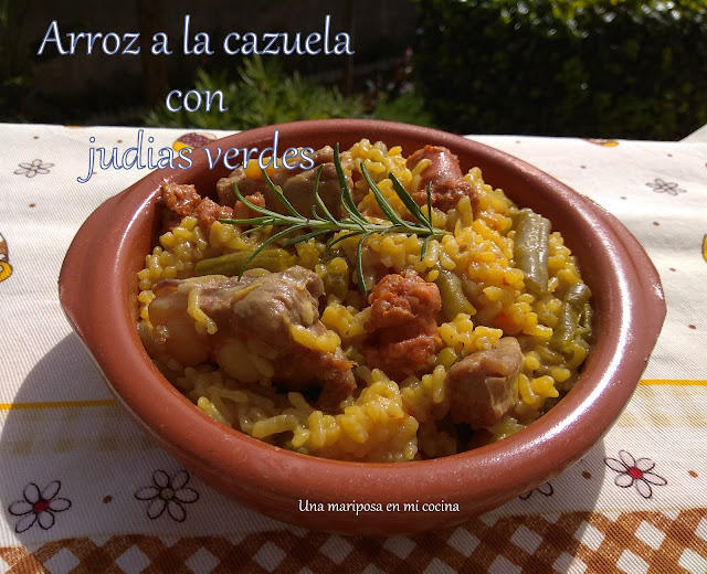 Arroz A La Cazuela Con Judias Verdes
