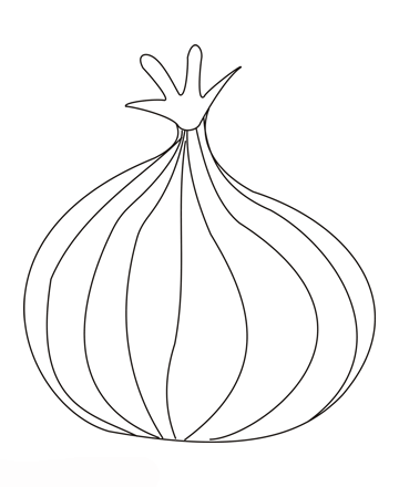 Onions Coloring Pages To Kids | Learn To Coloring