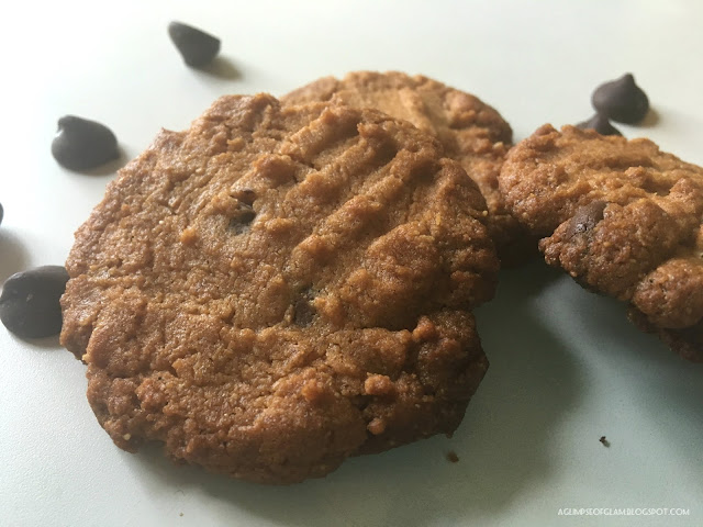 Flourless Four Ingredient Peanut Butter Cookies - A Glimpse of Glam Andrea Tiffany