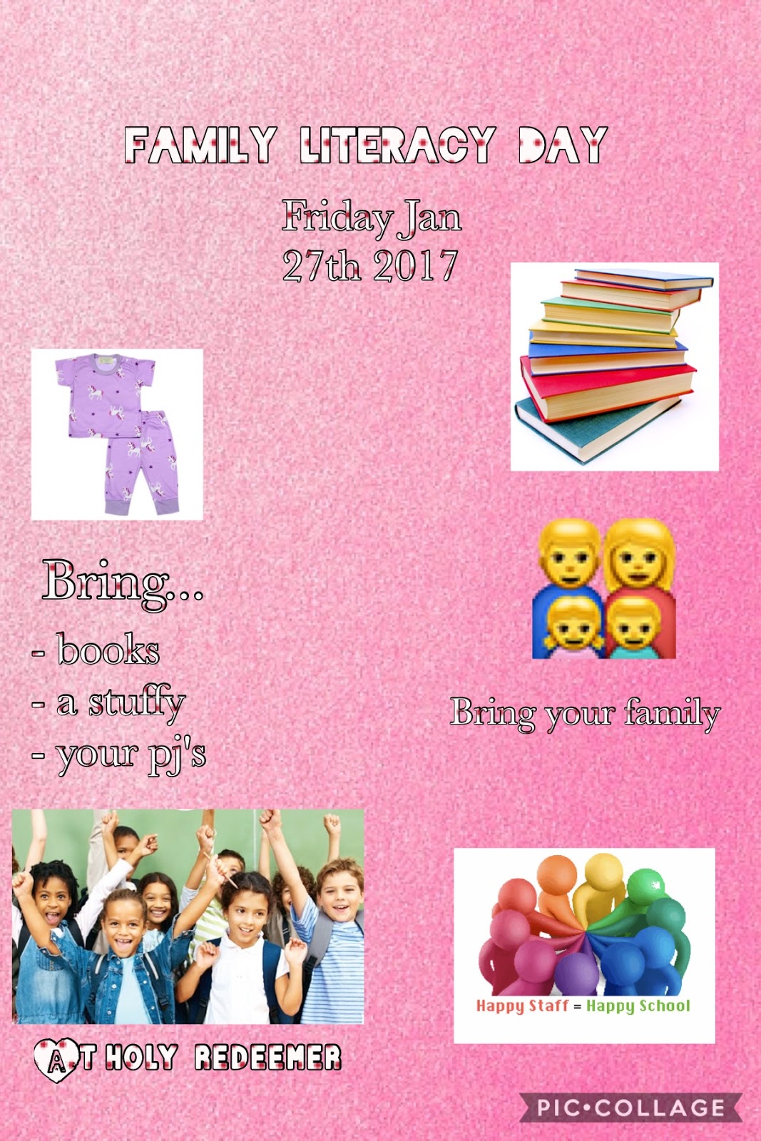 Mrs. Addison's Mon'STARS' Family Literacy Day Posters