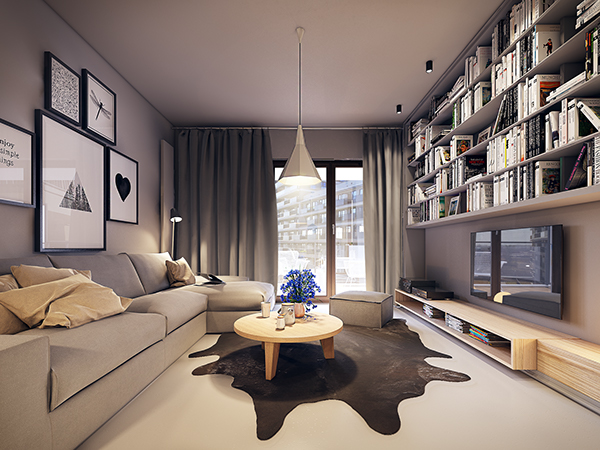 of each rooms living room and bedroom has a brownish white color support for relaxing you while the bright white color is applied in the kitchen - Warm Interiors Design Home Color of each rooms living room and bedroom has a brownish white color support for relaxing you while the bright white color is applied in the kitchen - Warm Interiors Design Home Color