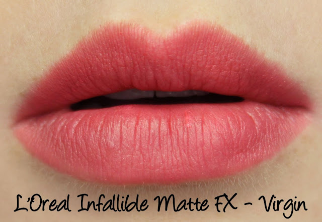 L'Oreal Infallible Matte FX - Virgin Swatches & Review