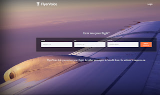 Screen shot of FlyerVoice.com home page