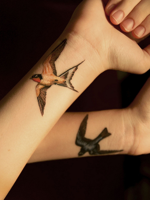 Swallow Wrist Tattoos 66