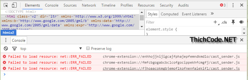 Fix lỗi Failed to load resource: net::ERR_FAILED trên Chorme