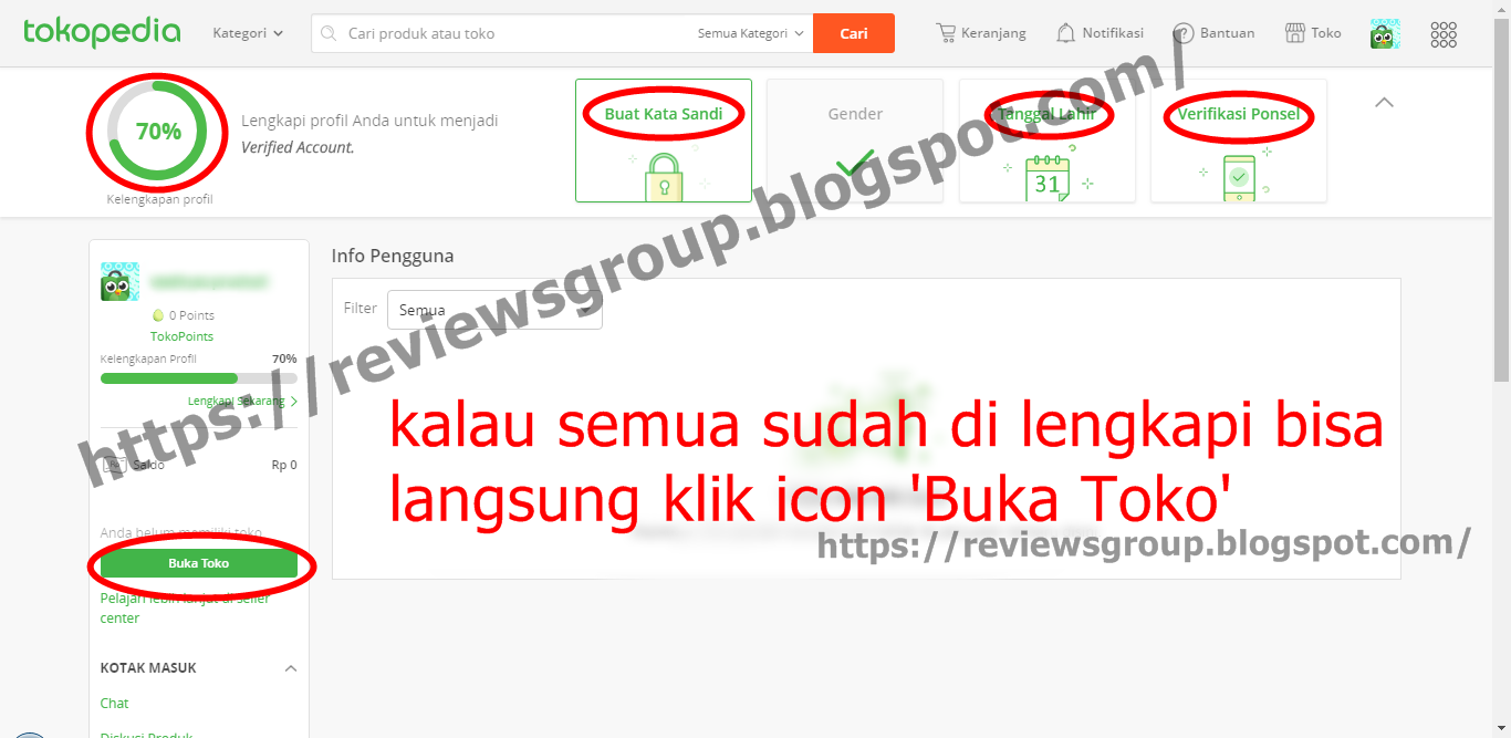 Kata Siapa Bikin Akun Tokped Susah, Simak Nih ! MunazJr