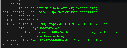 Ken Felix Security Blog: How to dump memory on Linux systems
