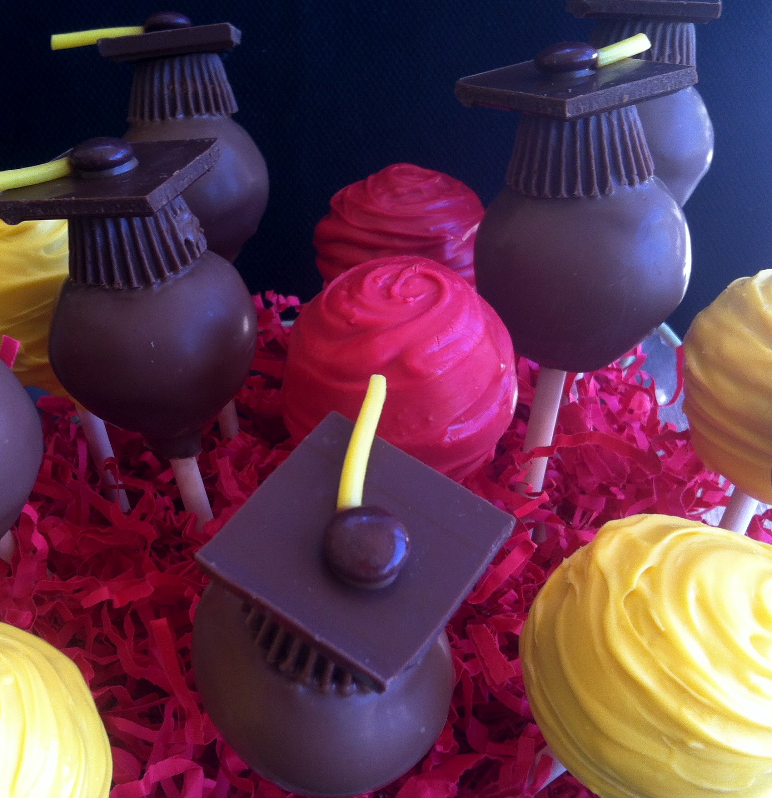 Cake Pop Queens Graduation and Rose Celebration Cake Pops