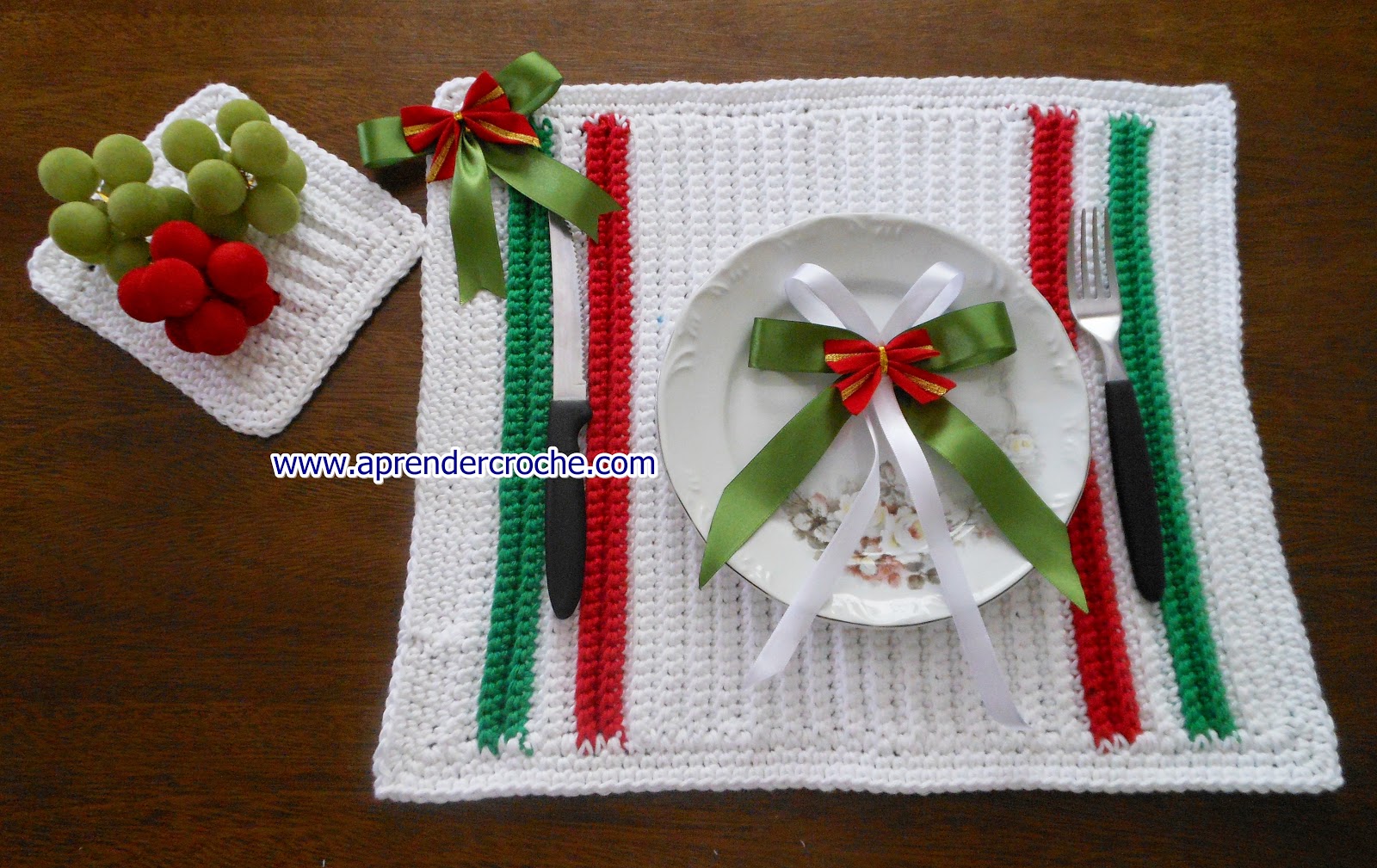 Americanos em croche natal maxcolor | Aprender Croche - Dicas e Aulas com  Edinir-Croche