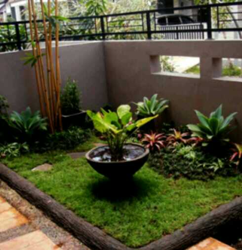 Contoh terkini desain taman depan rumah minimalis lahan sempit taman depan rumah minimalis lahan sempit terbaru