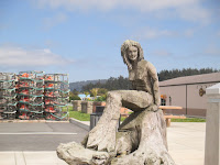 Mermaid Redwood Chainsaw Carving Crescent City