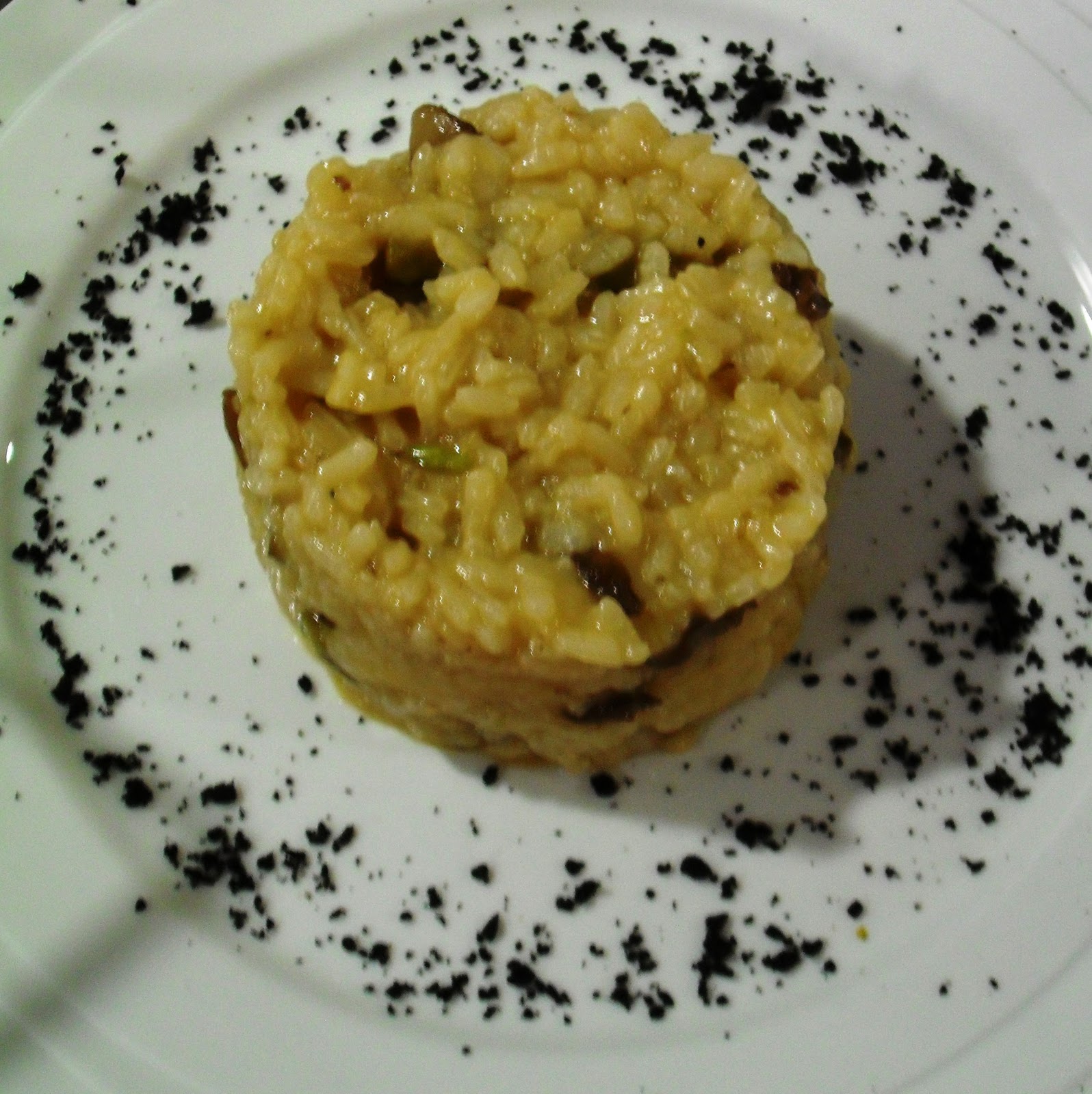 Almu Al Dente Risotto de espárragos y setas