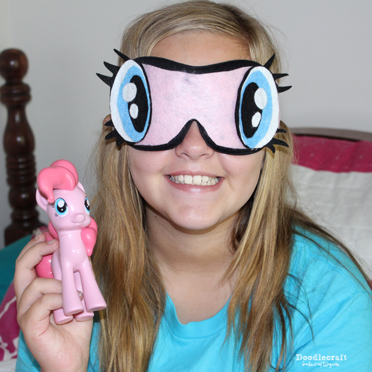 Doodlecraft My Little Pony Pinkie Pie Eye Mask for Sleepover Party!