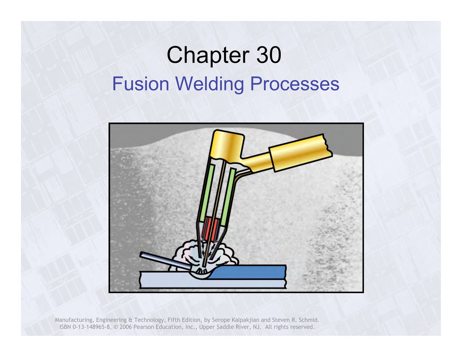 Your Engine Chapter 30 Fusion Welding Processes