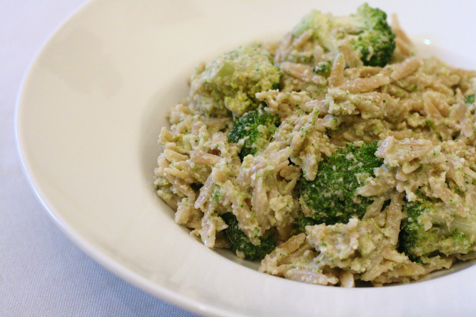 Laine's Recipe Box Orzo Salad with Whole Wheat Orzo, Broccoli Pesto
