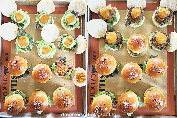 DreamersLoft: Beef & Chicken Rendang Burgers