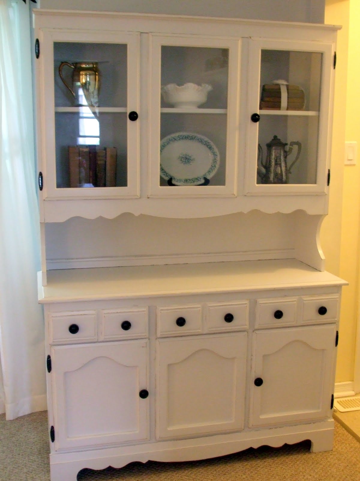 simply chic treasures Lovely White Hutch