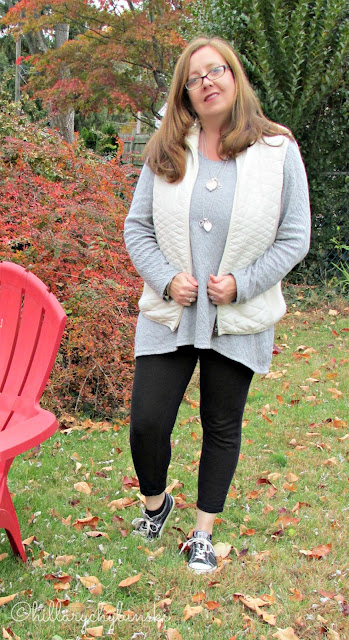 Leggings and a Tunic Styled with an Aventura Vest