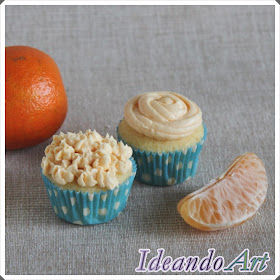 Mini cupcakes naranja