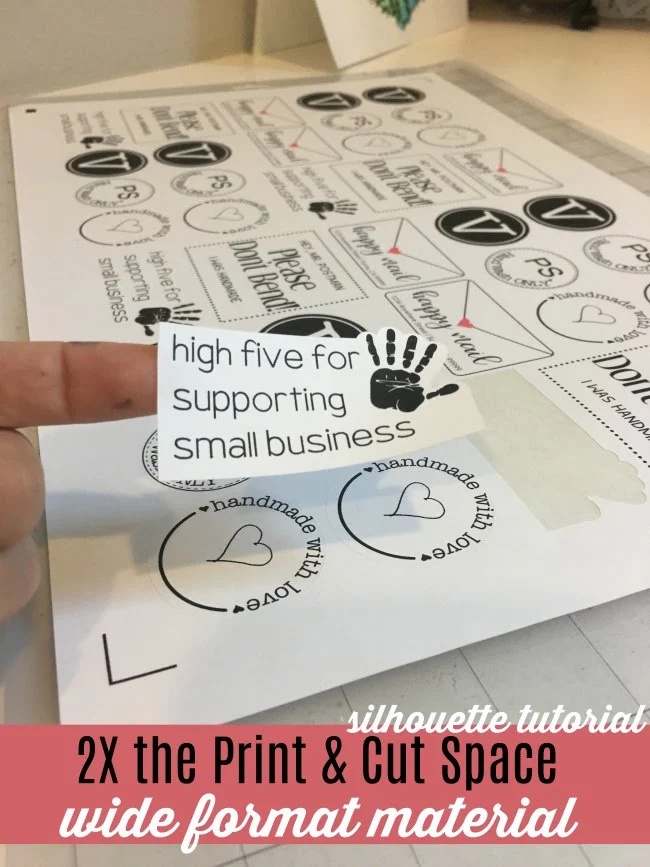 Silhouette Print and Cut with Wide Format Materials (And Free Sticker Set) Silhouette School