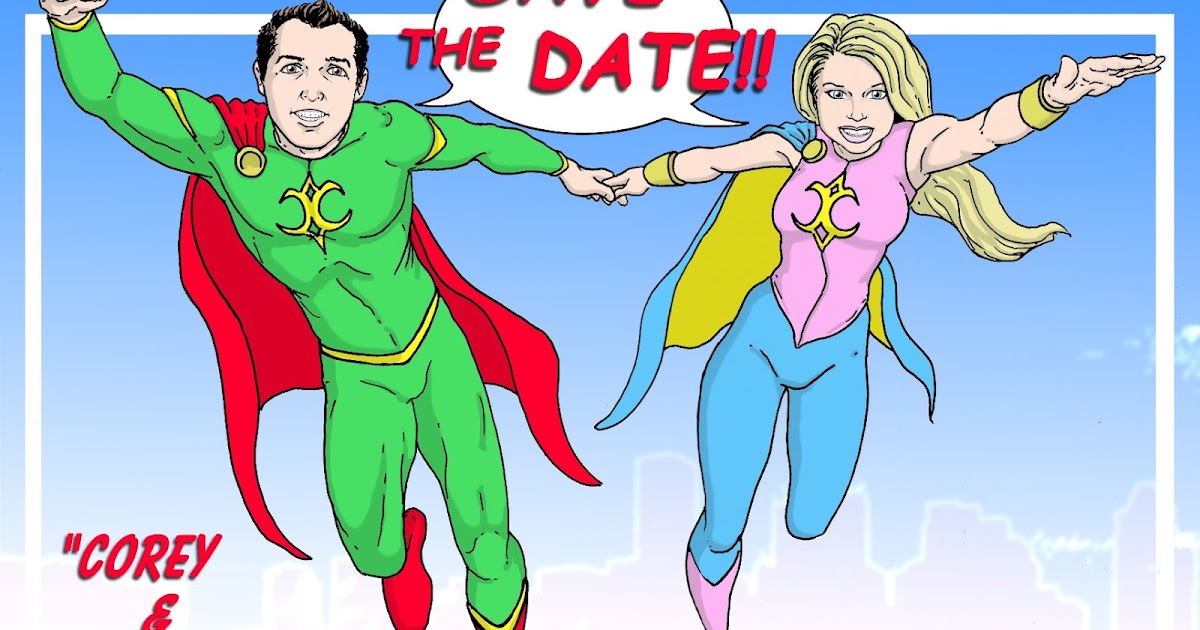 Stephen S Comic Genius Superhero Save The Date