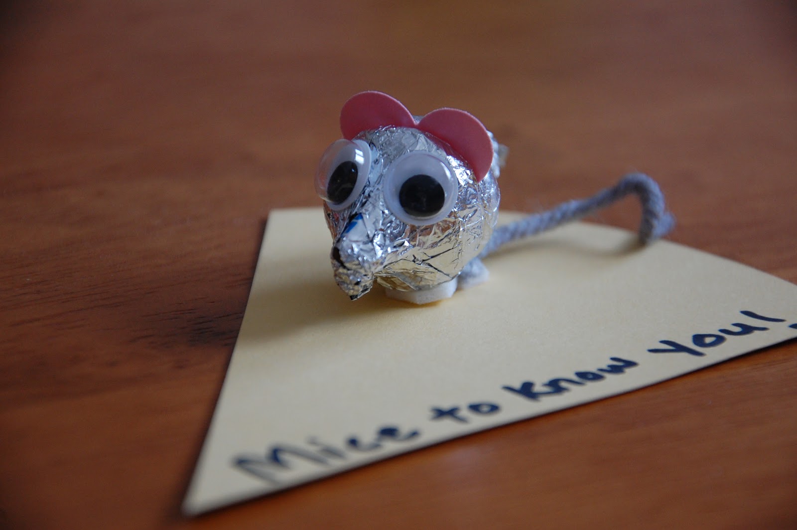 Our Motto Is Patience: "Mice To Know You!" DIY Valentine