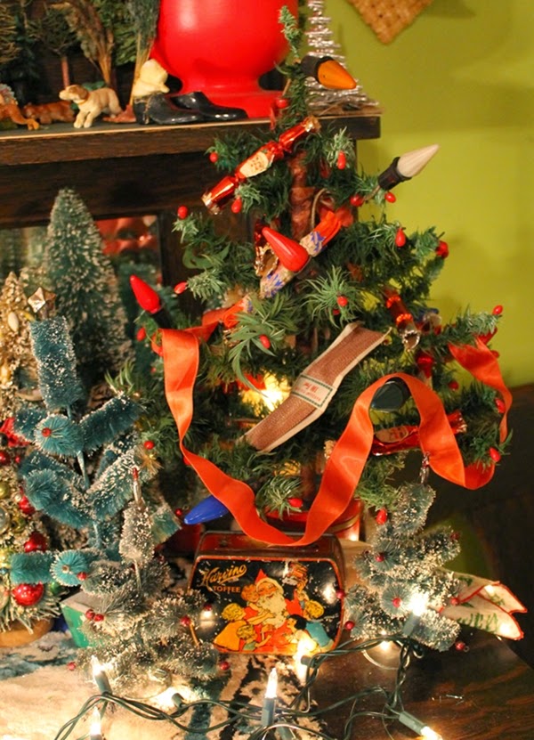 happy holidays christmas decorations 2014 part 2 mini liquor bottle christmas tree