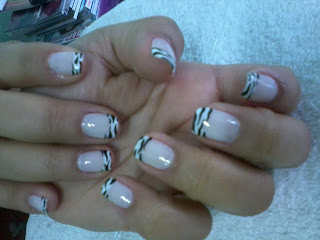 Kah Unhas decoradas: Francesinha de Zebra