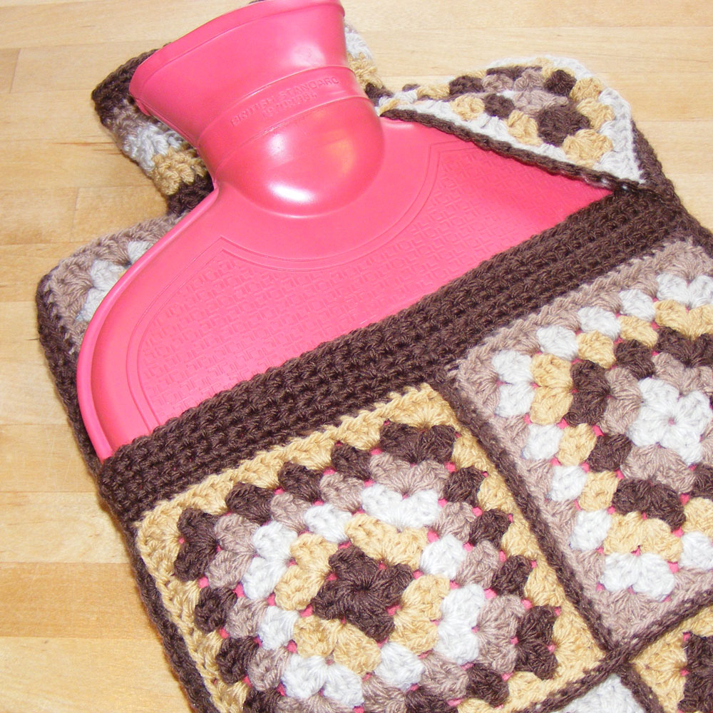 Sooz Jewels Hot water bottle cover pattern featuring flip top