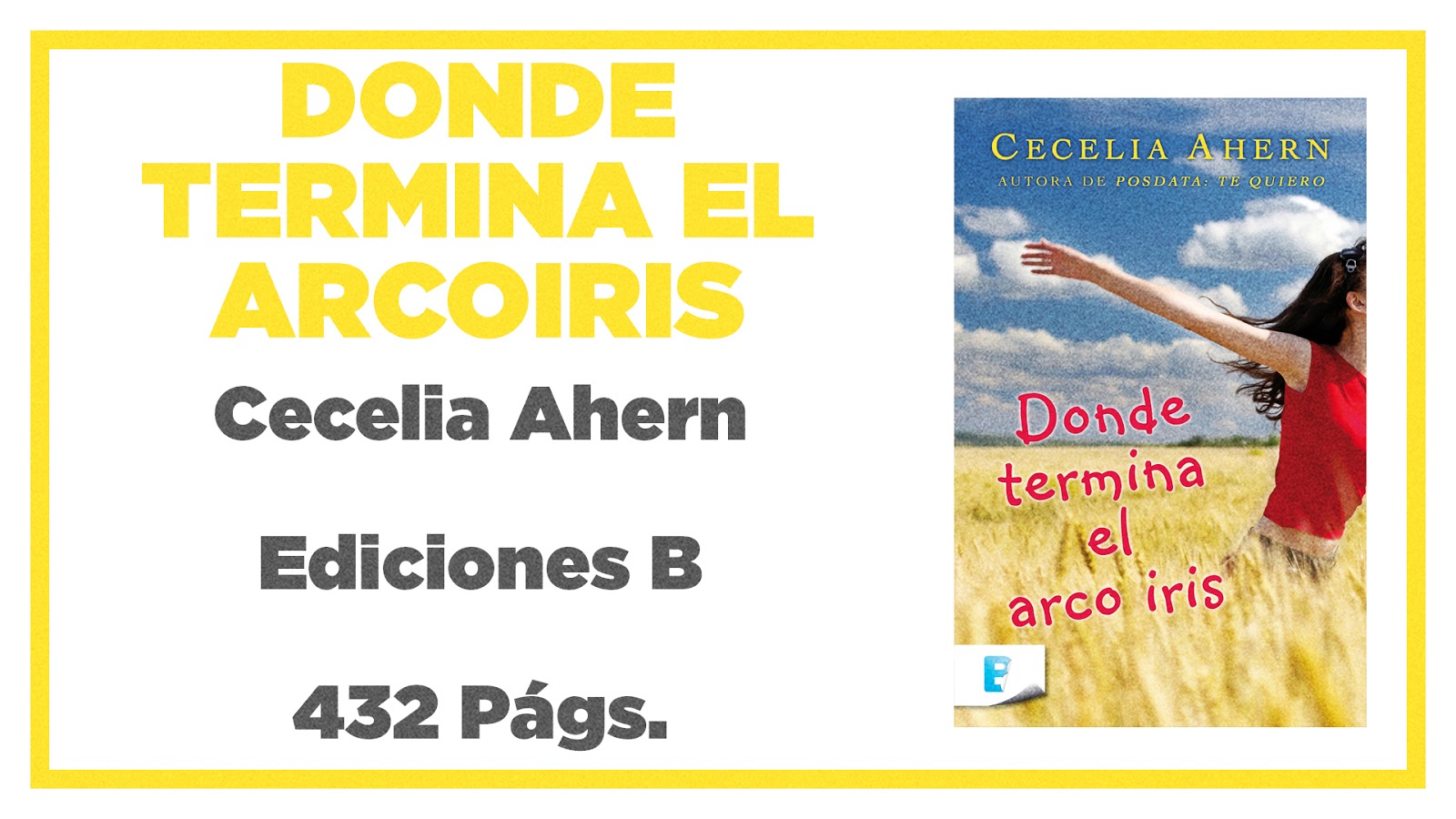 Reseña Donde Termina el Arco iris Cecelia Ahern BOOKS BOX