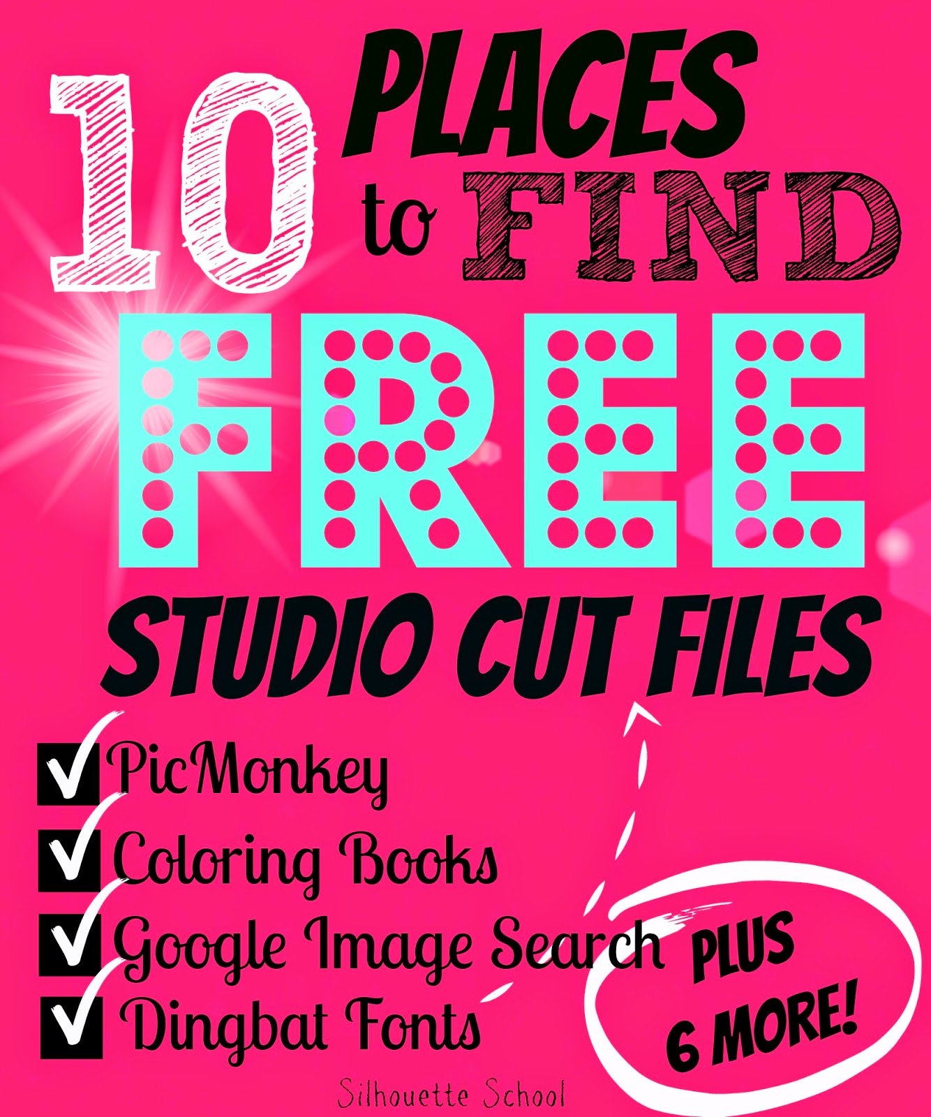 Free, Silhouette Studio, cut files, 10 places, find