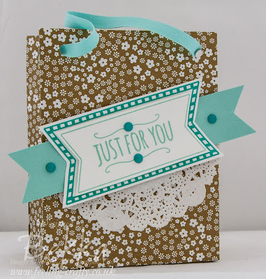 You're So Sweet Gift Bag Made With The New Stampin' Up! Gift Bag Punch Board - Get It Here from 2 June