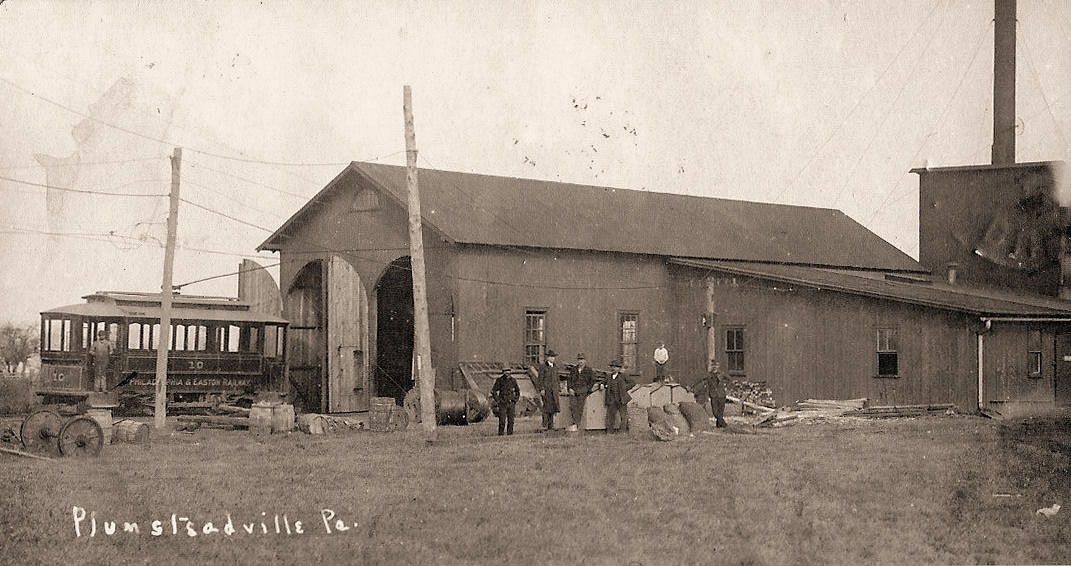 Bucks County History Plumsteadville trolley barn