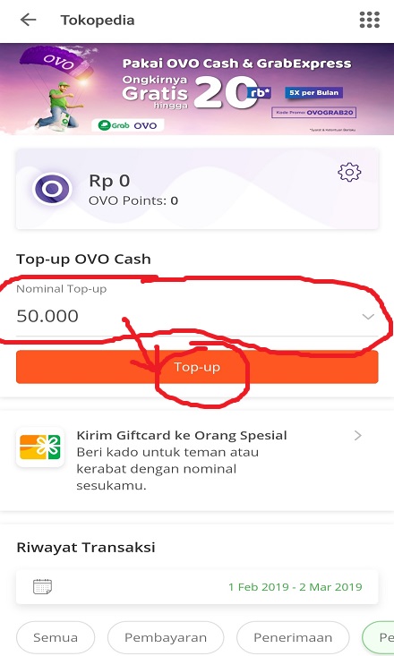 Memilih Nominal Top Up OVO Cash Tokopedia. Memilih Nominal Top Up OVO Cash Tokopedia.
