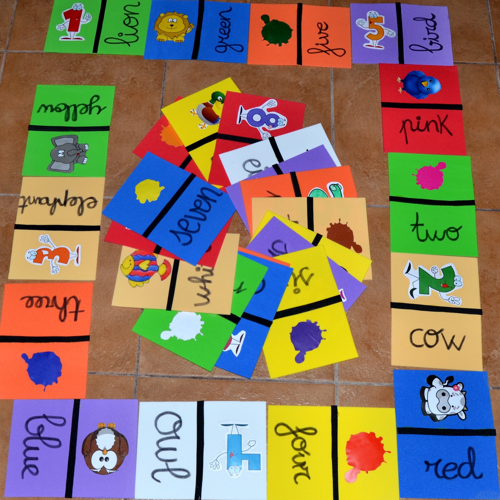 Materiales Para Alumnos De Educación Infantil DominÓ Colores Animales