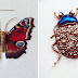 Bordados metálicos brillantes de libélulas y otros insectos por Humayrah Bint Altaf