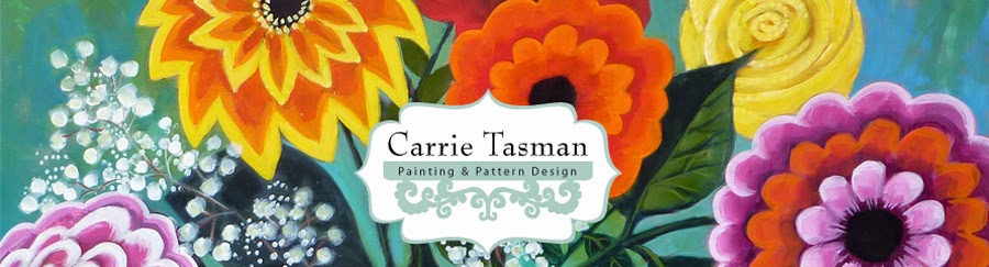 Carrie Tasman * PAiNTINGS - PATTERN DESIGN * Yo-yo Blogger