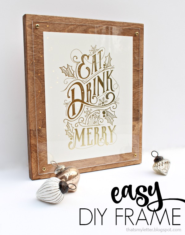 That's My Letter DIY Plywood Frame with Glass