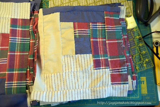 Joy's Jots, Shots & Whatnots: First Memory Quilt from Dad's Shirts