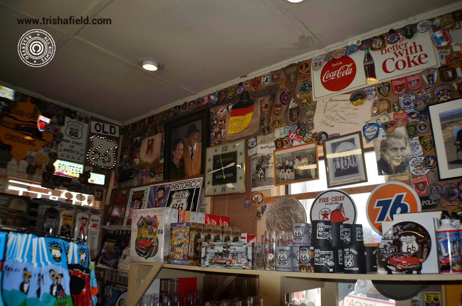 Inside the Delgadillo, Route 66 gift shop
