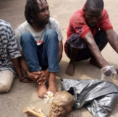 Photos: Suspected ritualists arrested with human parts in Ibadan