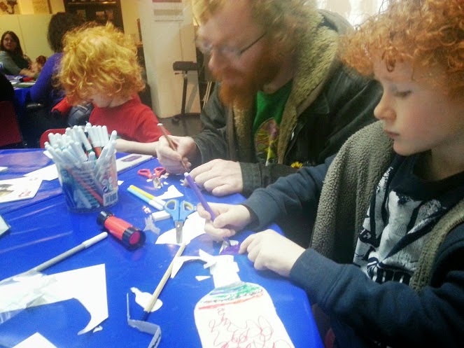 Children's craft activities at Imperial War Museum North in Manchester